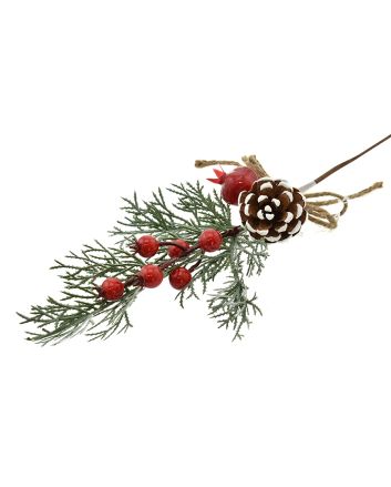 PICK BACCHE L.40CM W8-16737 ROSSO