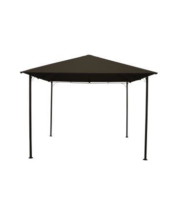 GAZEBO 3X3X2.6M 40X40MM 180GSM MARRONE