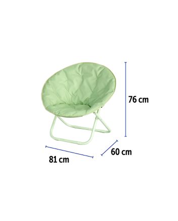 SEDIA MOON 60X78X78CM SALVIA