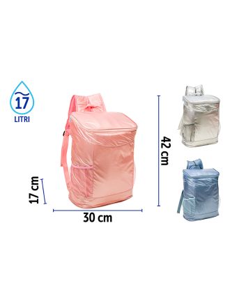 ZAINO FRIGO 7MM 17LT 600D 30X17X42 MET.3ASS