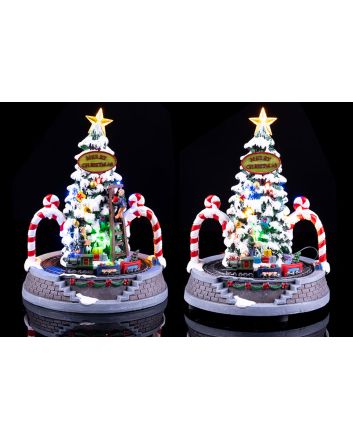 ALBERO CANDY C/LED+MUS+MOV.BATT.19.5X24CM 2AS