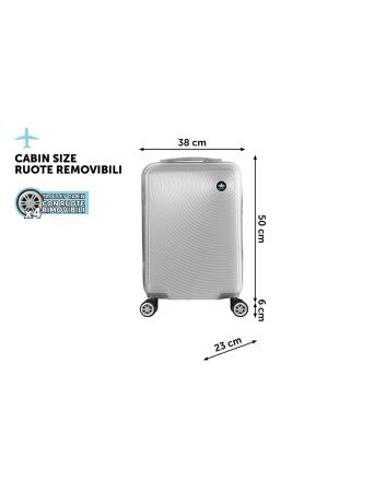 TROLLEY H.56CM MIAMI ARGENTO COVERI