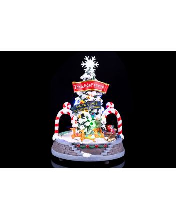 ALBERO CANDY C/RENNE+LED+MUS+MOV.BATT.19.5X24