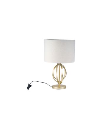 LAMPADA IN METALLO 63CM PANNA/ORO