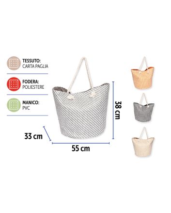 BORSA MARE 35X35X38CM 4ASS