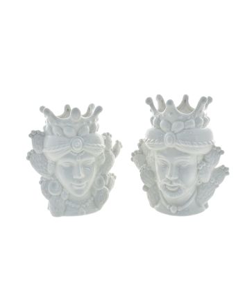 TESTA DI MORO 18,6X13,2X20CM 2ASS BIANCO