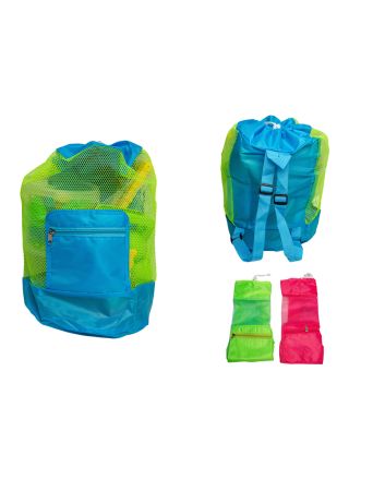 BORSA RETE PER GIOCHI MARE 45X24CM 3 COLORI