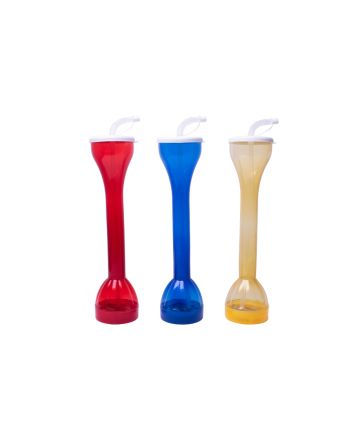 BICCHIERE C/CANNUCCIA 8.5X34CM 550ML 4COL.