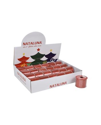 NASTRO NATALIZIO 6,3CMX2,7MT DES.B ROSSO