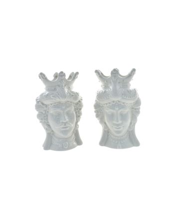 TESTA DI MORO 17,5X17,5X26,5CM 2ASS BIANCO
