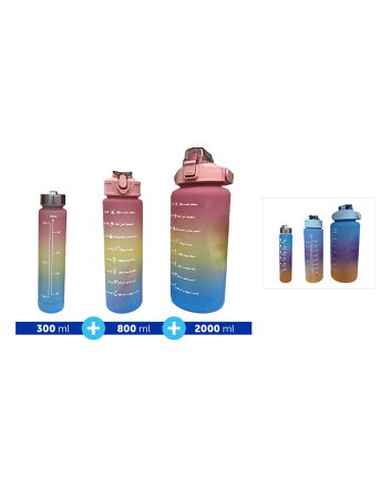 SET 3 BORRACCE 300/800/2000ML M.2305 2ASS.