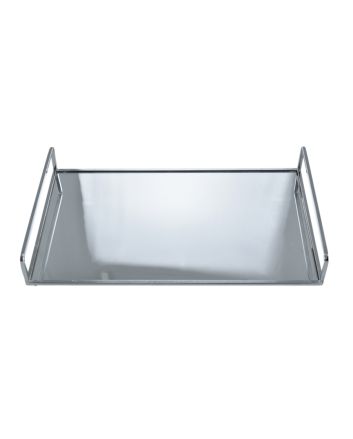 VASSOIO RETTA.C/SPECCHIO 41X25X6.2CM ARGENTO