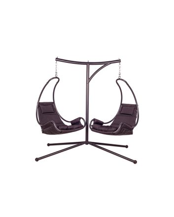 DONDOLO 2POSTI 2*1TXT 236X126X206CM NERO