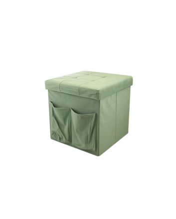 POUF CORDUROY C/TASCHE 38X38CM TIFFANY