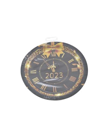 PIATTO MONOUSO 300G 23CM 6PZ D. OROLOGIO