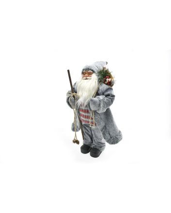 BABBO NATALE CON BASTONE 80CM M.241058