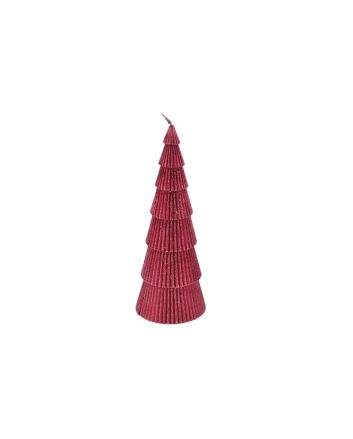 CANDELA ALBERO 9,6X9,6X27,5CM M.617 FUXIA