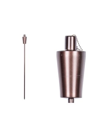 TORCIA IN METALLO 115CM M.103 BRONZO C/DISPL.