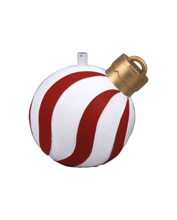 BASE ALBERO D.40XH.43CM SFERA STR.BIANC/ROSSO