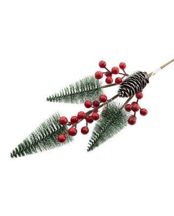 RAMO ALBERELLI C/BACCHE 55CM M.TYL23-302G