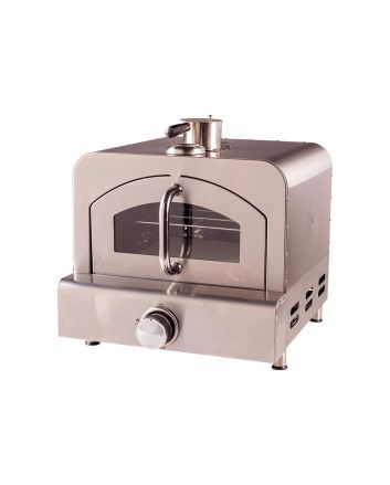 FORNO PIZZA + BBQ A GAS C/SPATOLA 42X51X52CM