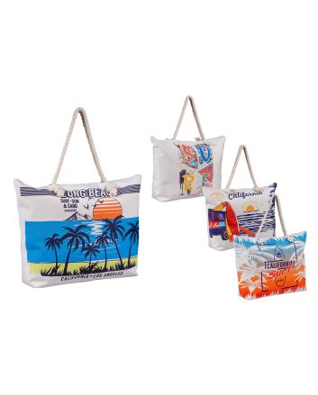 BORSA MARE CORDATA 55X40X13CM SURF 4ASS.