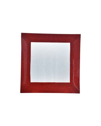 C/TAVOLA QUAD. 24,5X24,5X1,8CM M.0680 ROSSO
