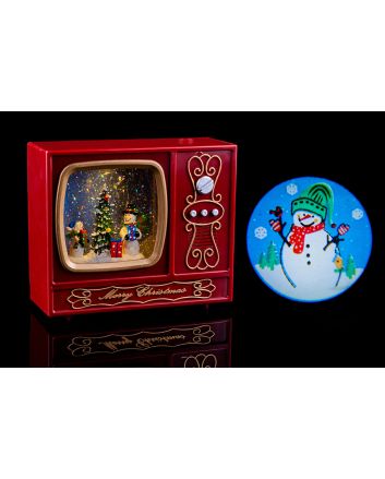 PROIET.LED C/ACQUA BATT.18X6,5X15 M.SNOWM