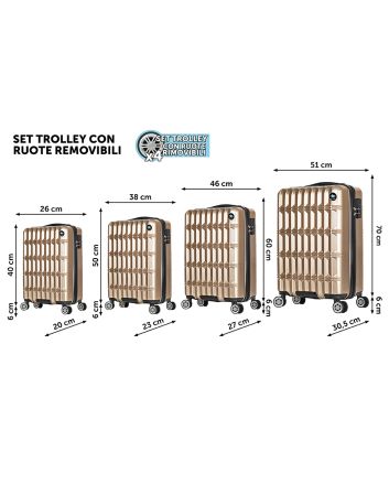 SET 4 TROLLEY H.46/56/66/76 NORVEGIA ORO
