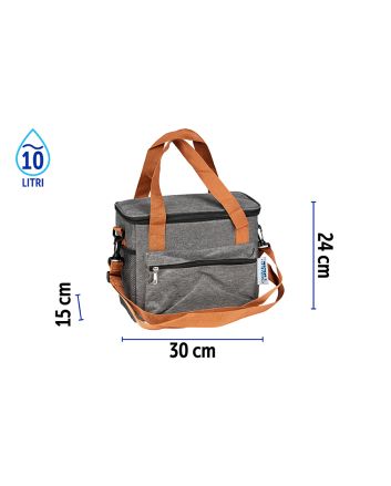BORSA FRIGO 6MM 30X15X24CM MOD.514-3 GRIGIO