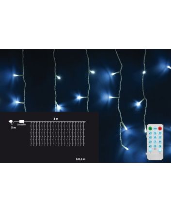 TENDA 110LED 4X0,5MT BIANCA 8F.U/EST.TELEC.