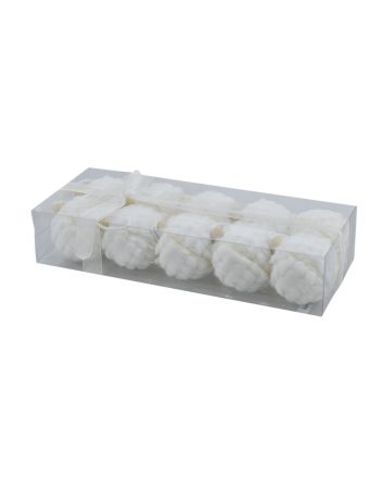 BOX 10 SFERE 6CM MOD.64 BIANCO