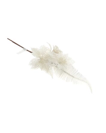 RAMO GLITTERATO 37CM M.WF-2202A BIANCO