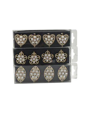 P/TOVAGLIOLI METALLO 4PZ ASS M.622 ORO 3ASS