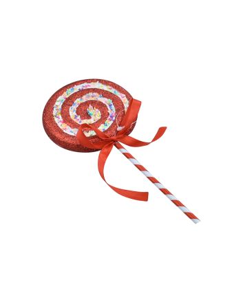 PICK LOLLIPOP 9X3X38CM M.9086 BIANCO/ROSSO