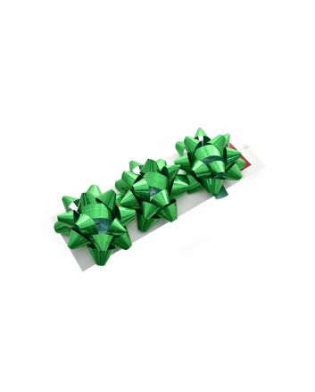 BLISTER 3 COCCARDE D.10CM VERDE OLOG. D.3