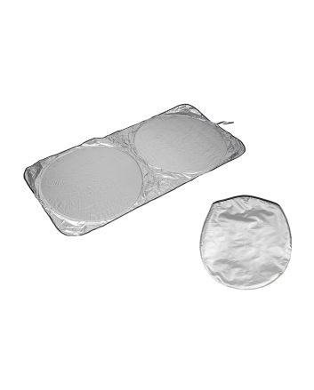 PARASOLE AUTO IN TELA ARGENTATA 130X60CM M.3