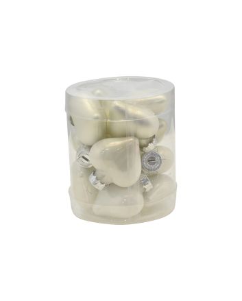 BOX 12 CUORI 4X2X5CM M.006W BIANCO