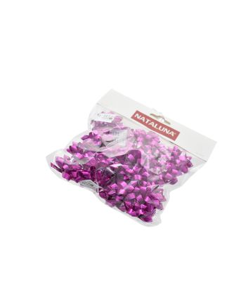 SET 25 COCCARDE D.4CM FUCSIA OLOG. D.1