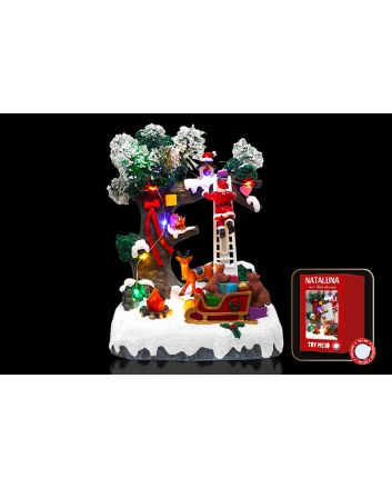 ALBERO LED+MOV.21,5X21,5X31CM BATT.TRYME