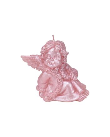 CANDELA ANGELO H.9CM M.059 ROSA