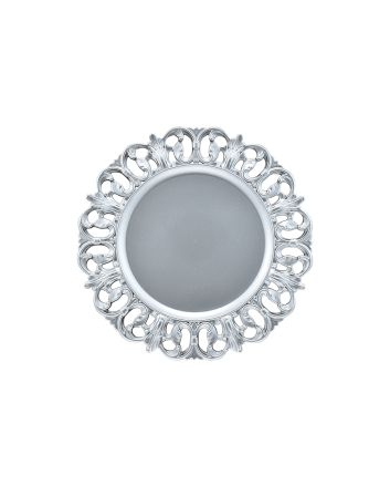 SOTTOPIATTO DECORATO DIA.32CM M.J4 ARGENTO