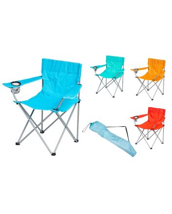 SEDIA CAMPING 51X51X81CM 4 COLORI