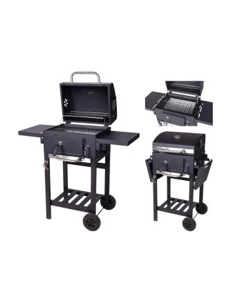 BBQ A CARBONE 2GRIGLIE ACCIAIO 102X57X95CM