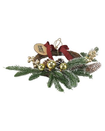 GHIRLANDA 33CM C/BACCHE M.156G ORO