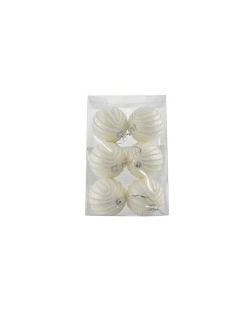 BOX 6 SFERE 9CM MOD.70 BIANCO