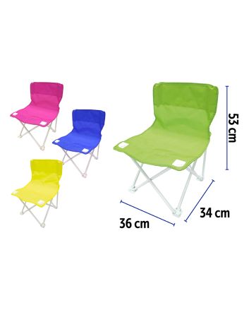 SEDIA CAMPEGGIO BIMBO 34X34X52CM T/U 4ASS