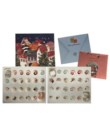 SET 24PZ CAL.AVVENTO BRACCIALI+CHARMS 2ASS M2