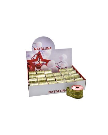 NASTRO NATALIZIO 6,3CMX2,7M VERDE MOD.4G