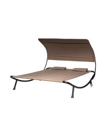 LETTINO LOUNGE 2P 200X175X130 OXF MARRONE